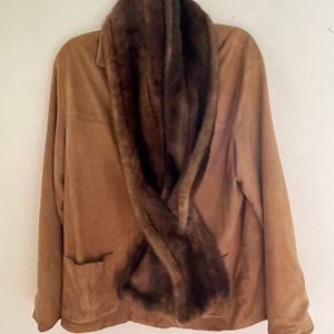 INC International Concepts Faux Fur Stole is New w/o Tags! One Size: 60" Long